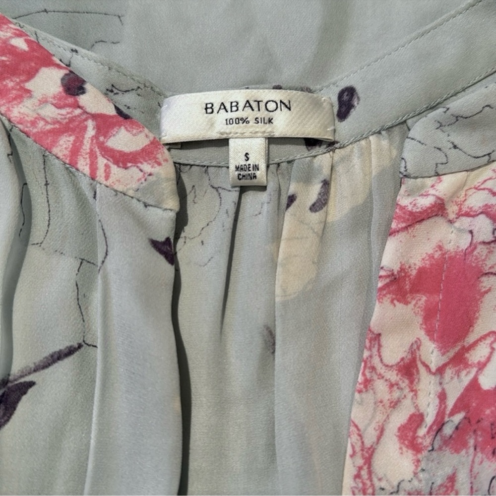 Aritzia Babaton Benedict Floral Sleeveless Dress in Light Blue - Picture 4 of 6